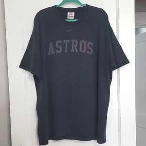 Nike Men's Black Astros T-Shirt Y2K Tag